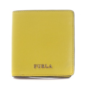 フルラ FURLA BABYLON S BI-FOLD WALLET 二つ折り財布 レザー ロゴ 黄 イエロー 1057001 /WM レディース