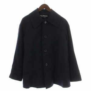 ジュンヤワタナベ JUNYA WATANABE COMME des GARCONS ジャケット ビッグカラー ウール 紺 ネイビー /YI20 メンズ