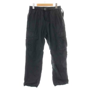 グラミチ GRAMICCI BEAMS別注 21SS 6 POCKET NYLON PANTS クライミングパンツ カーゴパンツ ベルト ジップフライ M 黒 GMP-21S1732