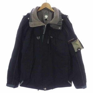 デサント DESCENTE EXPERT SKIING スキーウェアジャケット 中綿 ナイロン L 黒 ブラック /AT25 メンズ