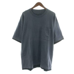 ホワイトマウンテニアリング Repose Wear LAYERED WIDE T-SHIRT Tシャツ カットソー 半袖 クルーネック 1 S グレー 黒 RW2171504