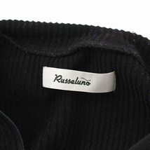 ラッセルノ Russeluno HALF ZIP PULL OVER ニット セーター ハーフジップ 長袖 5 M 黒 ブラック RS-84214 /TK メンズ_画像7