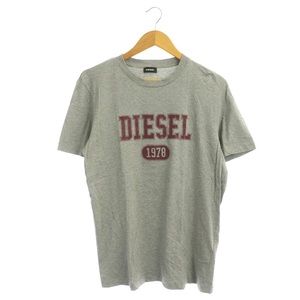 ディーゼル DIESEL T-DIEGORロゴプリントTシャツ カットソー 半袖 コットン L グレー /NR ■OS ■SH メンズ