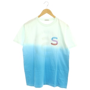 シーグリーン Seagreen LIFESTYLE WORLDWIDE Tシャツ カットソー 半袖 コットン 3 白 水色 マルチカラー /NR ■OS ■SH メンズ