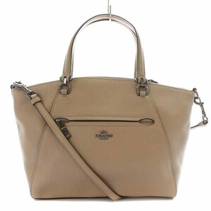 コーチ COACH プレーリー サッチェル ハンドバッグ ショルダーバッグ 2way レザー グレージュ 58874 /YI12 レディースの画像1