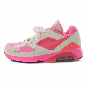 NIKE COMME DES GAR?ONS HOMME PLUS AIR MAX 180 WHITE/PINK スニーカー シューズ US8.5 26.5 ピンク 白 AO4641-600 ●D /SI19