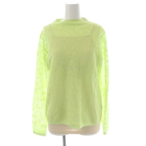  Ame liAMERIsia- Jaguar do knitted top cut and sewn long sleeve F green green /MF #OS lady's 