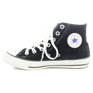 コンバース CONVERSE ALL STAR ハイカットスニーカー スウェード チャックテイラー US4 23cm 黒 ブラック /YB レディース