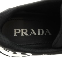 プラダ PRADA スニーカー ロゴ ナイロン 35 22cm 黒 ブラック 白 ホワイト 1E552L ■GY18 /MQ レディース_画像7