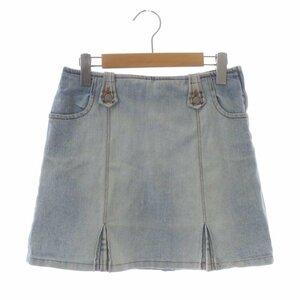  Burberry London BURBERRY LONDON Denim miniskirt pcs shape 38 light blue /MI #OS lady's 