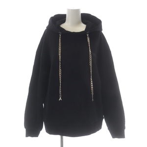  Patrizia Pepe PATRIZIA PEPE chain equipment ornament sweat pull over Parker sweat long sleeve reverse side pie ru1 black black lady's 