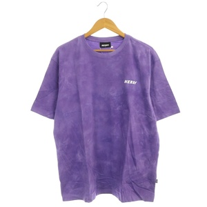 ノルディ NERDY Ice Dyeing 1/2 Sleeve T-shirt Tシャツ カットソー 半袖 コットン L 紫 白 黄色 /NR ■OS ■SH メンズ レディース