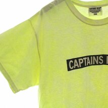 キャプテンズヘルム CAPTAINS HELM Tシャツ カットソー 半袖 蛍光色 L 黄緑 イエロー グリーン /AQ ■GY03 メンズ_画像5