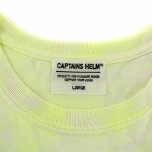 キャプテンズヘルム CAPTAINS HELM Tシャツ カットソー 半袖 蛍光色 L 黄緑 イエロー グリーン /AQ ■GY03 メンズ_画像4