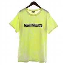 キャプテンズヘルム CAPTAINS HELM Tシャツ カットソー 半袖 蛍光色 L 黄緑 イエロー グリーン /AQ ■GY03 メンズ_画像1