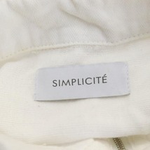 シンプリシテェ SIMPLICITE ハーフジップガーゼシャツチュニック 長袖 白 ホワイト /HK ■OS ■SH レディース_画像3