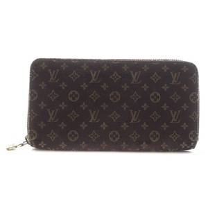 LOUIS VUITTON モノグラムミニラン ジッピーウォレット 長財布 ラウンドファスナー キャンバス 茶 ベージュ M95235 ■OH /SI23