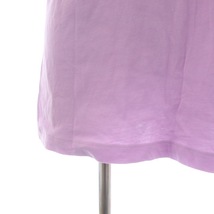 ヌメロヴェントゥーノ N°21 Tシャツ カットソー クルーネック プルオーバー 半袖 ロゴ 40 L 紫 パープル 黒 ブラック /SI6 レディース_画像6