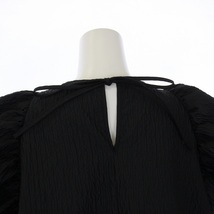 セシリーバンセン CECILIE BAHNSEN ALELA DRESS ロングワンピース 半袖 UK8 S 黒 ブラック /KH レディース_画像7