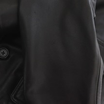 マーガレットハウエル MARGARET HOWELL カウレザー カーコート ジャケット アウター S 黒 ブラック /HS ■OS メンズ_画像8