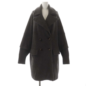  Mark by Mark Jacobs MARC by MARC JACOBS wool Anne gola. long coat outer XS dark brown /DF #OS lady's 