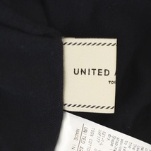 ユナイテッドアローズ UNITED ARROWS TOKYO ハイツイストコットン カットソー プルオーバー Vネック 紺 ネイビー_画像3