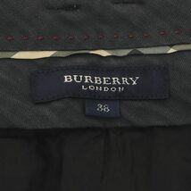 バーバリー ロンドン BURBERRY LONDON スラックス ストライプ ウール 38 M 黒 ブラック /SY ■OS レディース_画像3