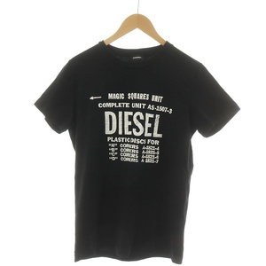 ディーゼル DIESEL T-DIEGO-B6 プリントTシャツ カットソー ラウンドネック M 黒 ブラック ■GY19 /MQ メンズ
