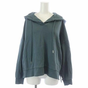  Ships SHIPS WEB limitation USA cotton hood Parker pull over oversize S blue blue 312-05-0223 /AT13 lady's 