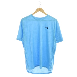 アンダーアーマー UNDER ARMOUR トレーニングTシャツ カットソー 半袖 ロゴ LG 水色 ライトブルー /NR ■OS ■SH メンズ