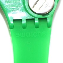 スウォッチ SWATCH 腕時計 シリコンバンド アナログ クォーツ 3針 緑 グリーン /WM レディース_画像7