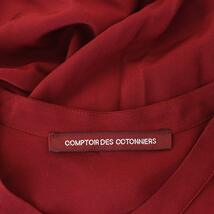 コントワーデコトニエ COMPTOIR DES COTONNIERS 長袖ブラウス レース シルク 7 赤 レッド /HK ■OS レディース_画像3