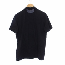 プラダ PRADA 21年製 ポロシャツ 半袖 ロゴ XL 黒 ブラック /KH メンズ_画像2