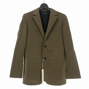 ヤマウチ 山内 20SS Salt shrink processing Tailored jacket 塩縮加工 ジャケット 3 ブラウンカーキ 20s23 メンズ