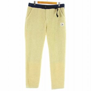 クイックシルバー QUIKSILVER CLASSIC BOA PANTS ボアパンツ ストレート ジップフライ ロゴ L ベージュ QPT194033 /KU メンズ