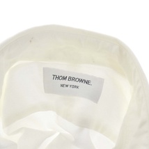 トムブラウン THOM BROWNE シャツ 長袖 ボタンダウン ポケット 1 S トリコロール 白 ホワイト /TK メンズ_画像9