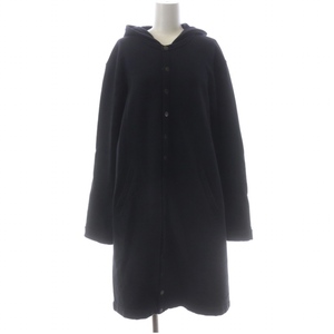  Agnes B Homme Agnes b. homme snap-button hood coat pre shon long reverse side nappy T2 navy blue navy #OS lady's 