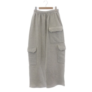 エーゴールドイー L'Appartement取り扱い 23AW RAMSEY WIDE LEG SWEAT PANTS パンツ ワイド ストレート 裏起毛 S ライトグレー レディース