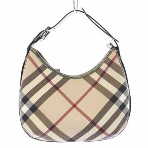 バーバリー BURBERRY ショルダーバッグ ハンドバッグ ワンショルダー チェック ベージュ /TK レディース