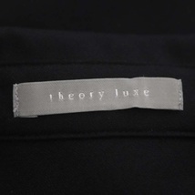 セオリーリュクス theory luxe 23SS Canyon Rocha ワンピース ロング 半袖 前開き リボン 038 黒 ブラック /ES ■OS レディース_画像3