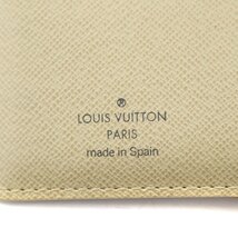 ルイヴィトン LOUIS VUITTON ダミエ アズール アジェンダ PM 6穴式ダイアリー 手帳カバー PVCレザー ロゴ アイボリー R20706_画像6