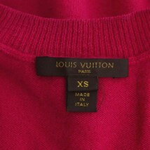 ルイヴィトン LOUIS VUITTON チェーン装飾 カシミヤ ニット セーター 長袖 Vネック XS マゼンタピンク RW052B /MI ■OS ■SH レディース_画像3