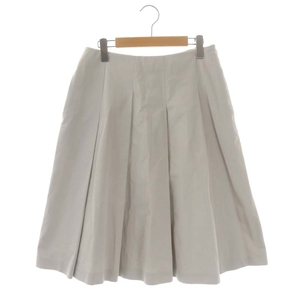 S Max Mara 'S Max Mara pleated skirt flair knee height 38 gray /DF #OS lady's 