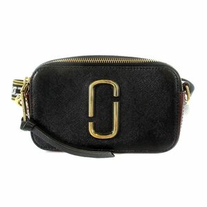 マークジェイコブス MARC JACOBS SNAPSHOT ショルダーバッグ レザー 黒 ブラック ボルドー M0012007 ■SH /AK2 レディース