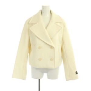  Snidel snidel 23AW wool Short pea coat double 4B 0 S white white /SY #OS lady's 