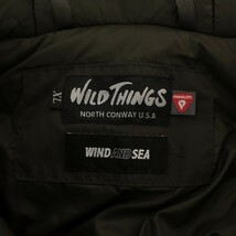 WILDTHINGS WINDANDSEA 17AW eVent プリマロフトデナリジャケット マウンテンパーカー 中綿 ナイロン 比翼 XL カーキ WT22524SN-WAS_画像4