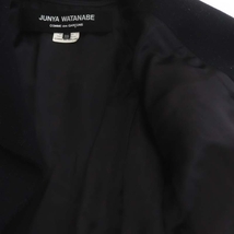 ジュンヤワタナベ コムデギャルソン AD2015 スタッズ ウールライダースジャケット ジップアップ XS 黒 ブラック レディース_画像4
