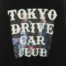 トウキョードライブカークラブ TOKYO DRIVE CAR CLUB THE MOVIE STAR プリントスウェット Tシャツ ロンT 長袖 M 黒 マルチカラー_画像4