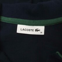 ラコステ LACOSTE ドルマンスリーブスキッパーネックポロシャツ 半袖 M 紺 ネイビー /MF ■OS レディース_画像3