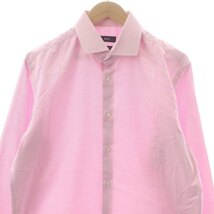 ヒューゴボス HUGO BOSS シャツ 長袖 レギュラーフィット 42 ピンク /MF ■OS メンズ_画像4